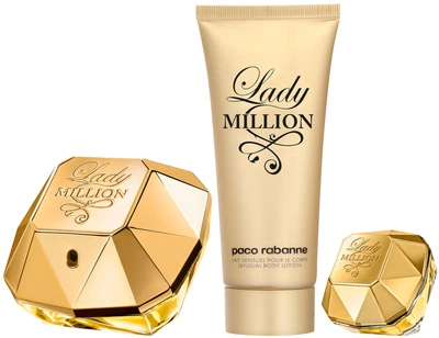 Paco Rabanne Lady Million EDP 80 ml + EDP 5 ml + BL 100 ml - imagine 2
