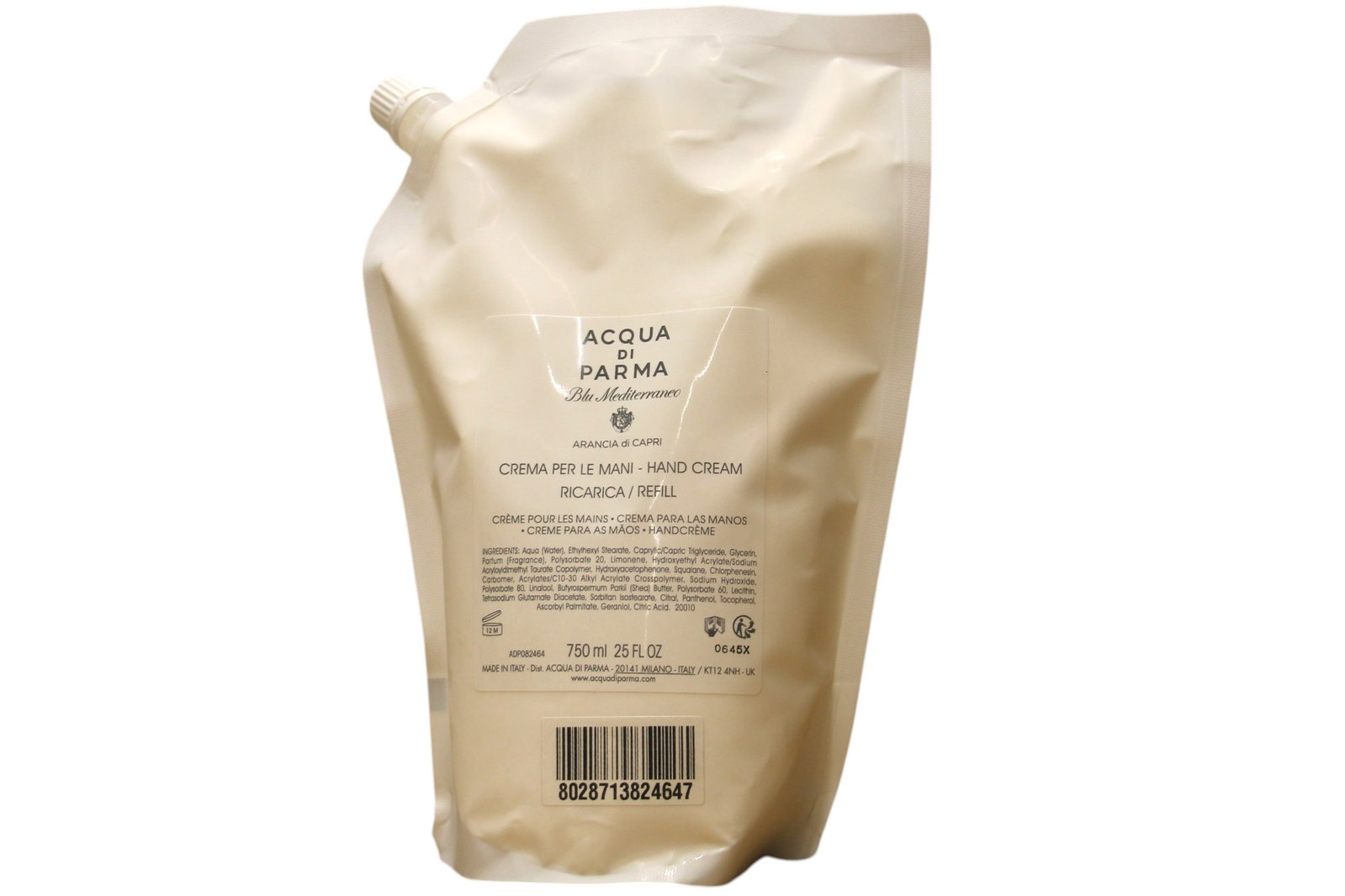 Acqua di Parma Blu Mediterraneo Arancia di Capri Cremă hrănitoare pentru mâini Refill 750 ml