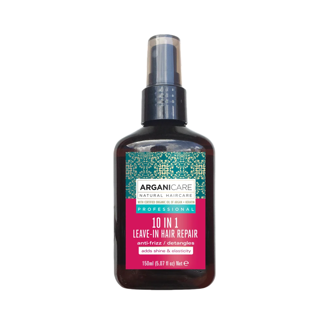 Arganicare 10 in 1 Keratin Tratament cu spray pentru păr Detangling & Anti-Frizz 150 ml