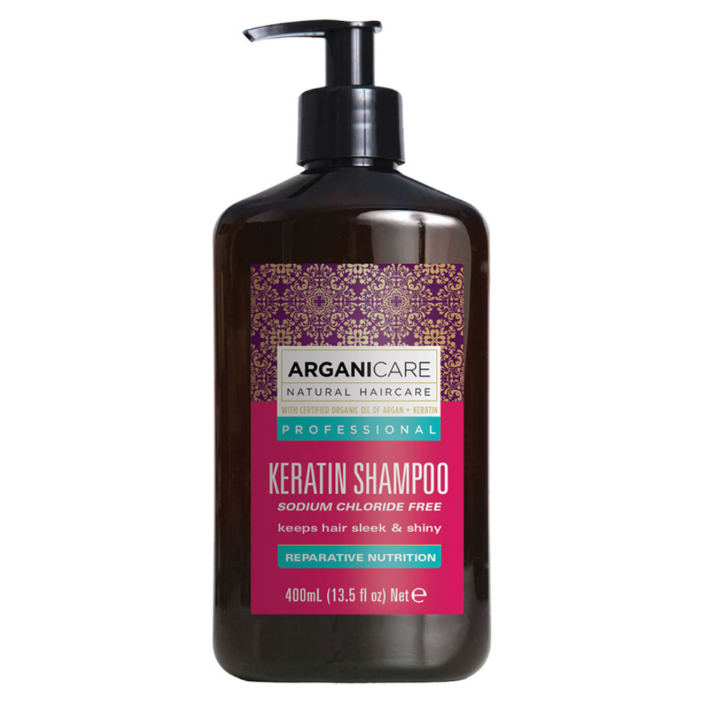 Arganicare Keratin Șampon pentru păr Repairing & Nourishing 400 ml