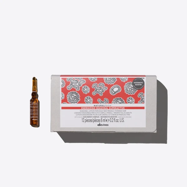 Davines NaturalTech Energizing Seasonal Superactive Ser pentru păr 12 buc x 6 ml