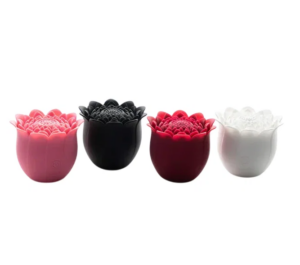 Diviner Chrysanthemum Vibrator Reîncărcabil Medical Silicone Rezistent la Apă Burgundia