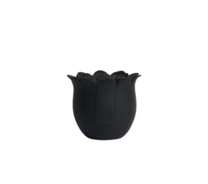 Diviner Chrysanthemum Vibrator Clitoridian Reîncărcabil din Silicon Medical Rezistent la Apă Negru