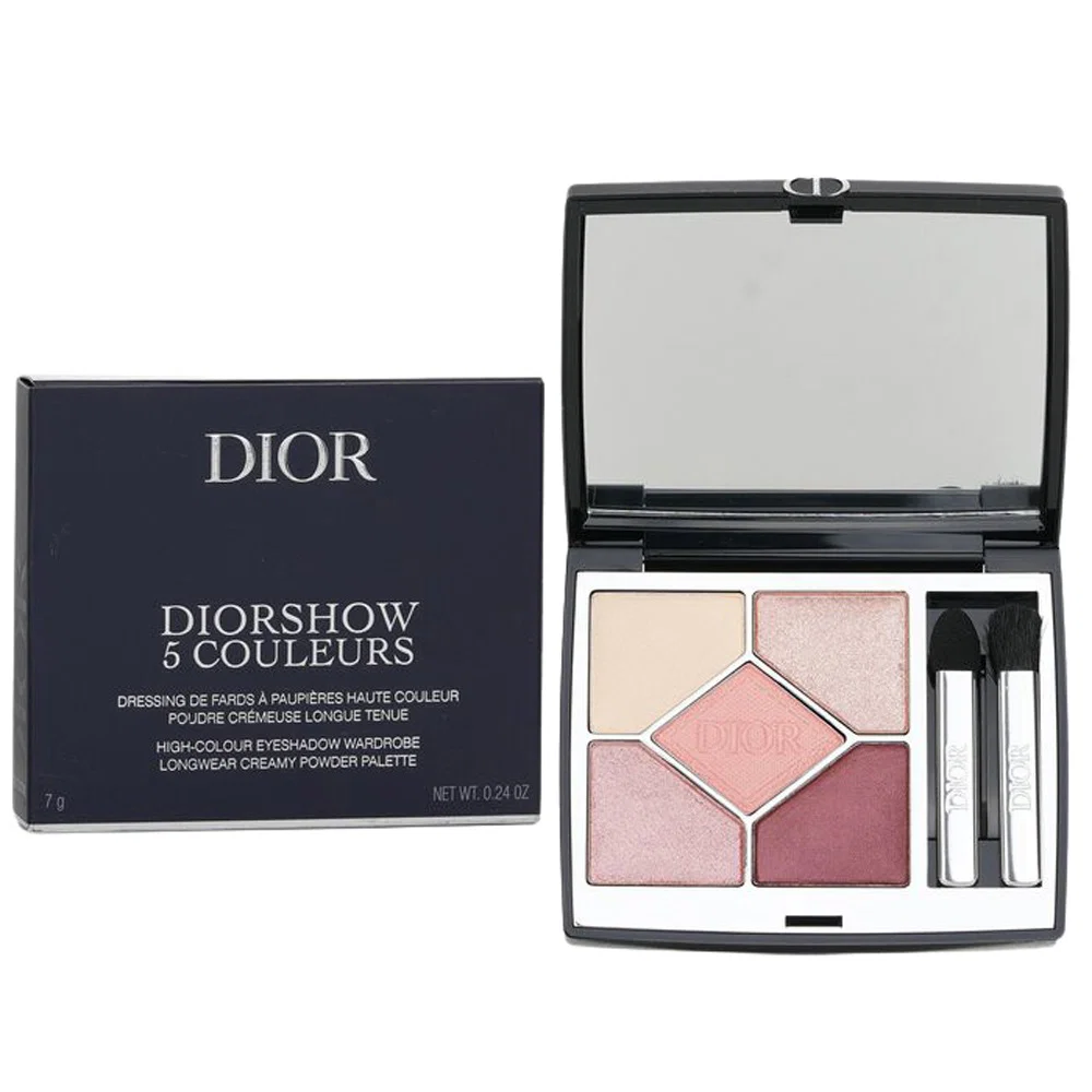 Christian Dior Diorshow Paletă farduri de ochi 743 Rose Tulle 5 nuanțe 7 g