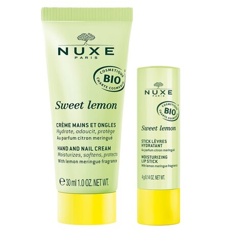 Nuxe Sweet Lemon Crema pentru maini si unghii 30 ml + Stick de buze 4 gr - imagine 2