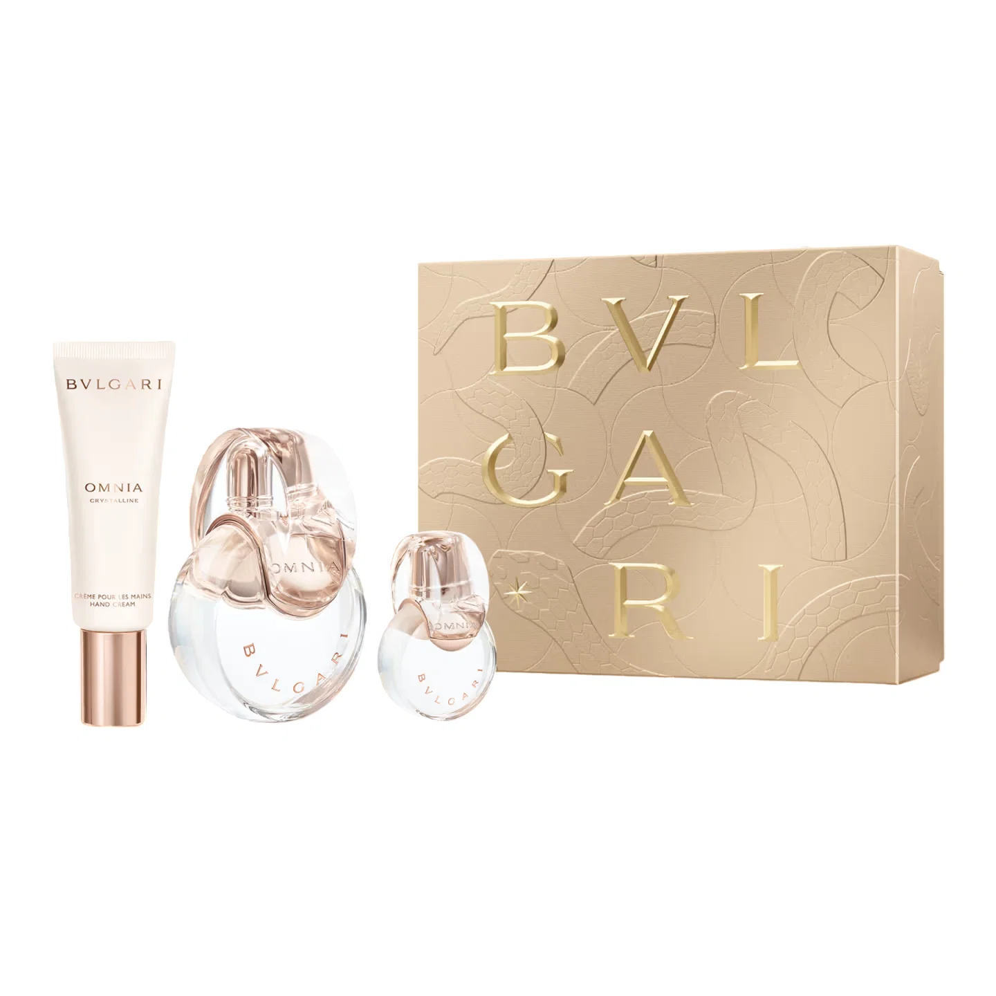 Set Bvlgari Omnia Crystalline Apă de toaletă Femei 100 ml + 15 ml + Cremă de mâini 40 ml