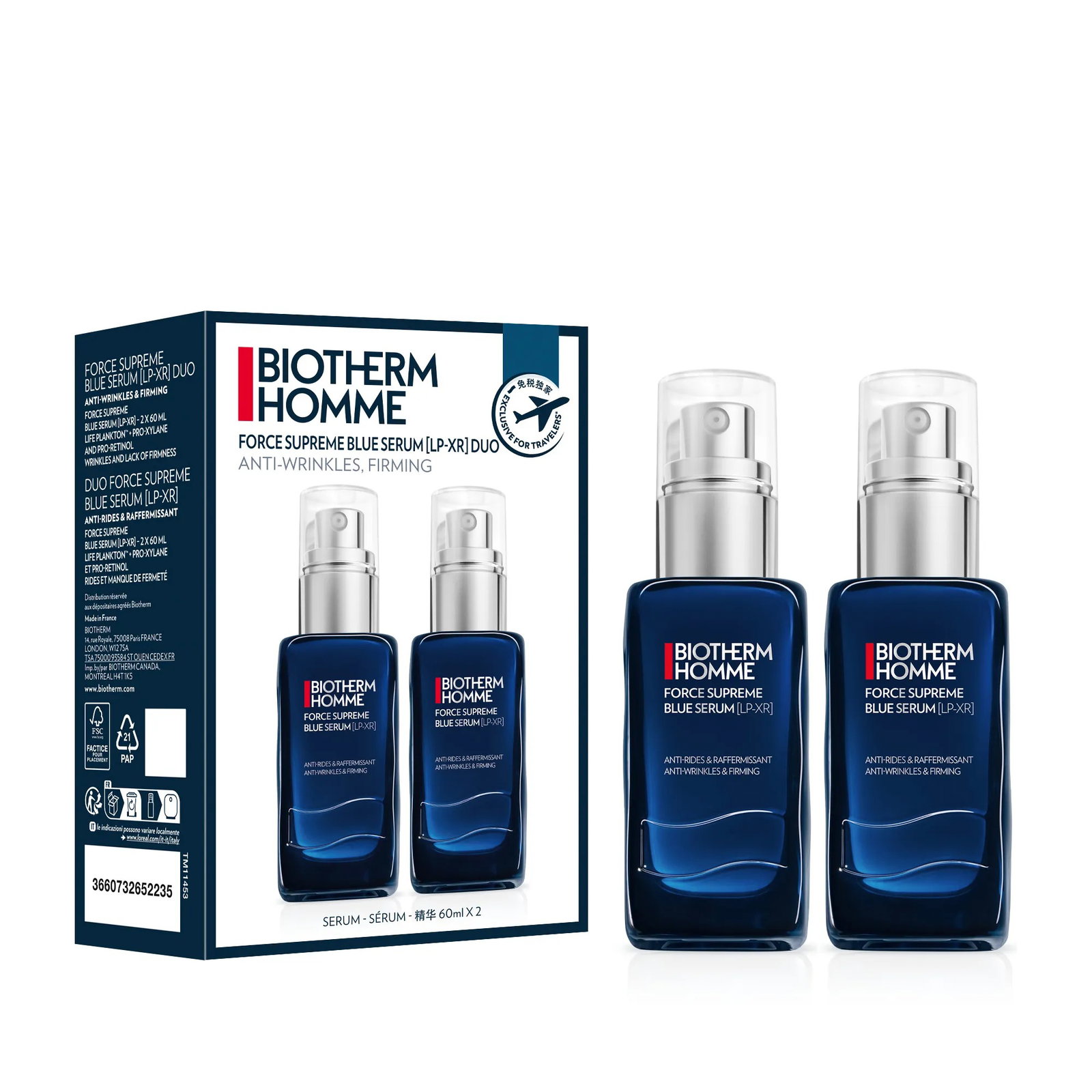 Set Duo Biotherm Force Superme Blue 2 x 60 ml