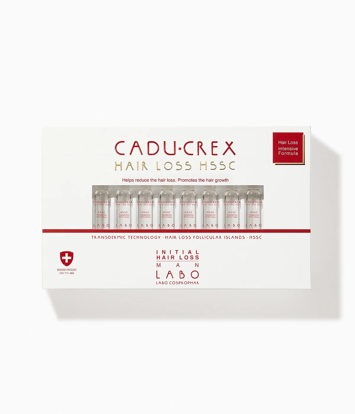 Set Labo Cosprophar Suisse Cadu-Crex Initial Stage Ser tratament anticădere pentru bărbați 20 x 3.5 ml