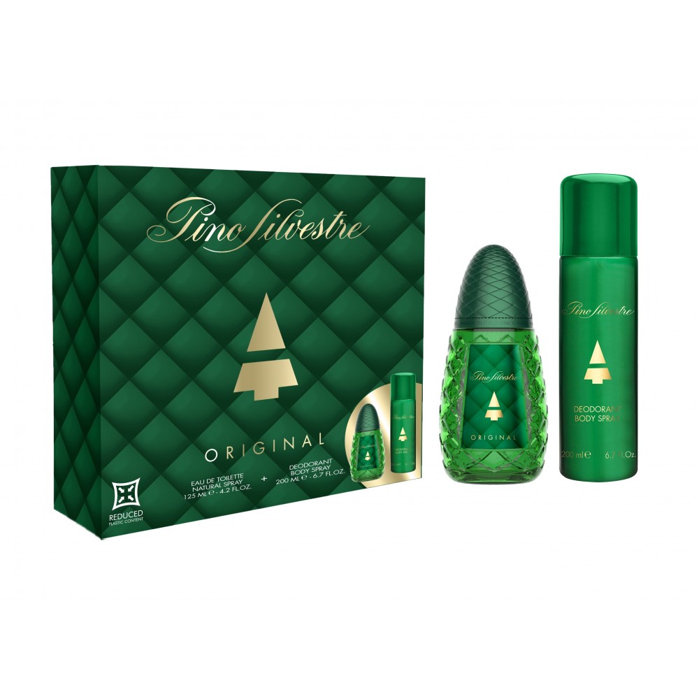 Set Pino Silvestre: Original Eau De Toilette For Men 125 ml + Original Body Spray 200 ml
