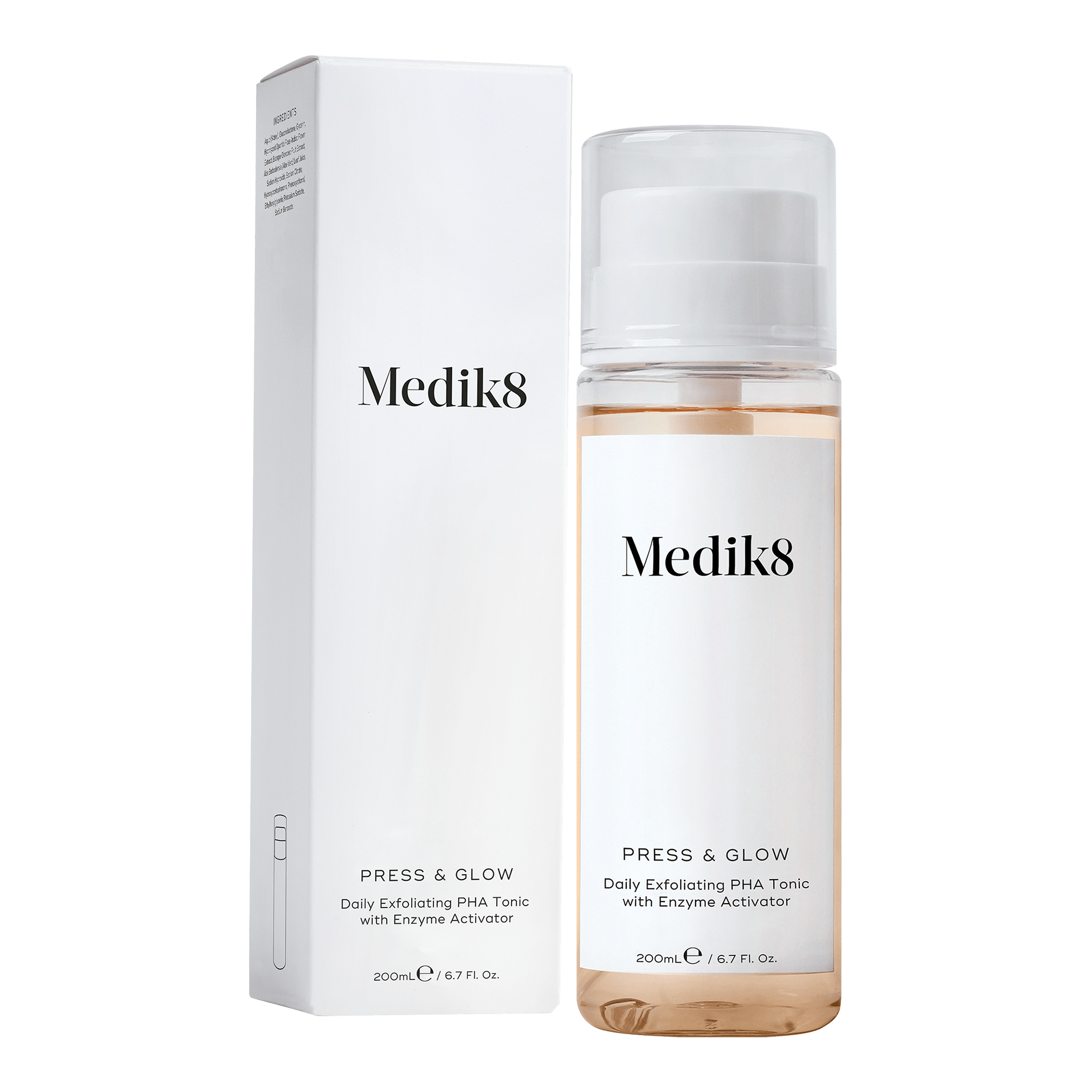 Medik8 PRESS & GLOW Daily Exfoliating PHA Tonic Refill 200 ml