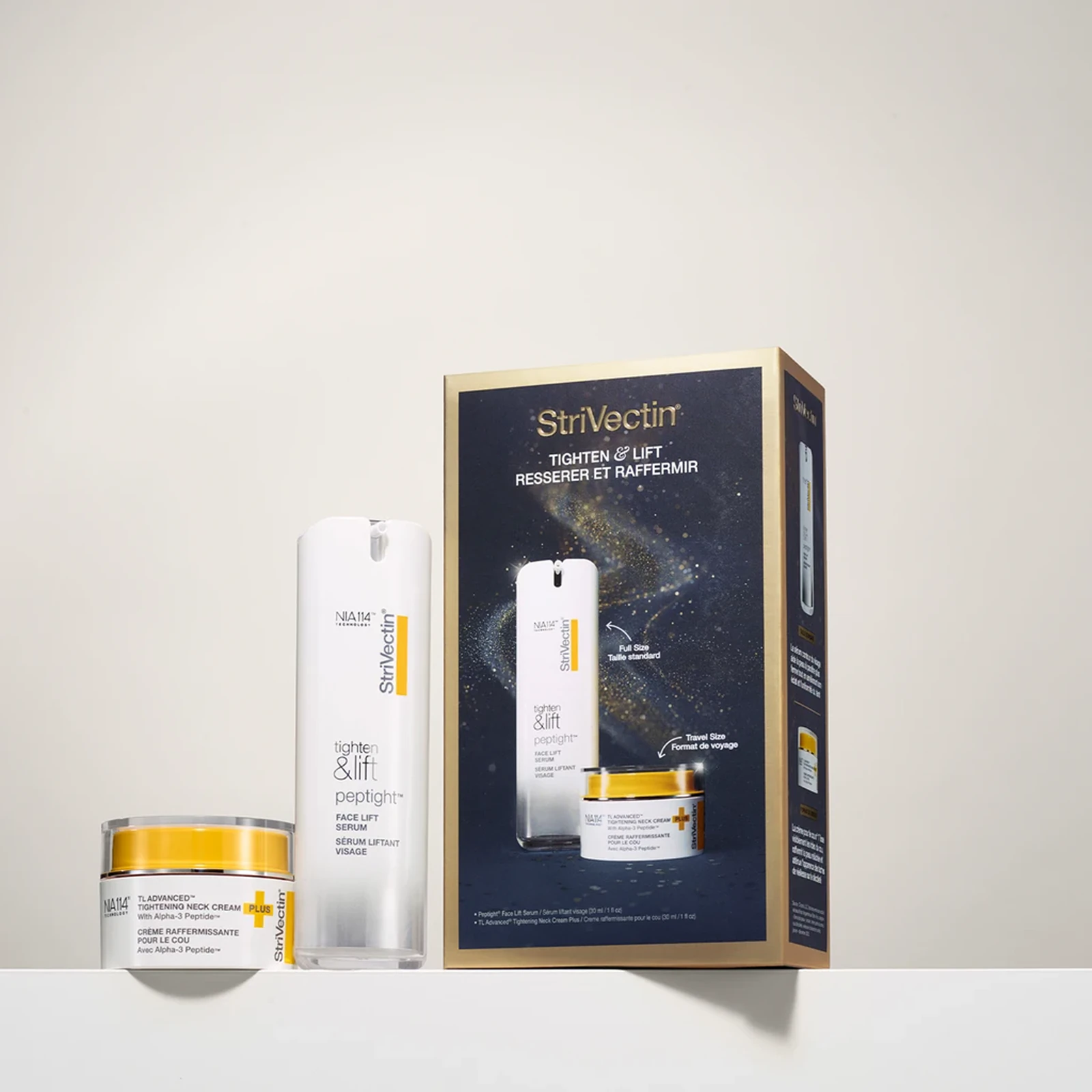 StriVectin Tighten & Lift Peptight Face Serum 30 ml + TL Advanced Neck Cream 30 ml - imagine 2